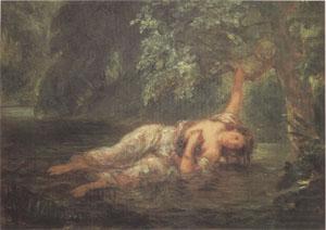 Eugene Delacroix The Death of Ophelia (mk05) china oil painting image